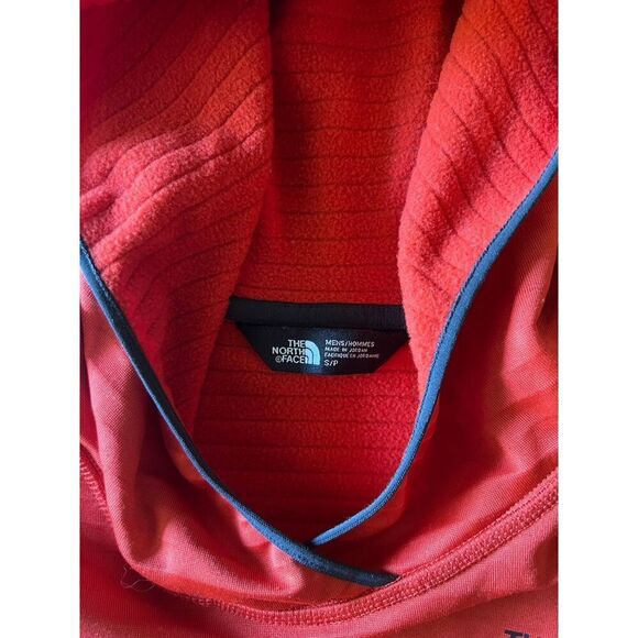 The North Face Mens Orange Pullover Hooded Sweatshirt Size Small - Picture 3 of 3